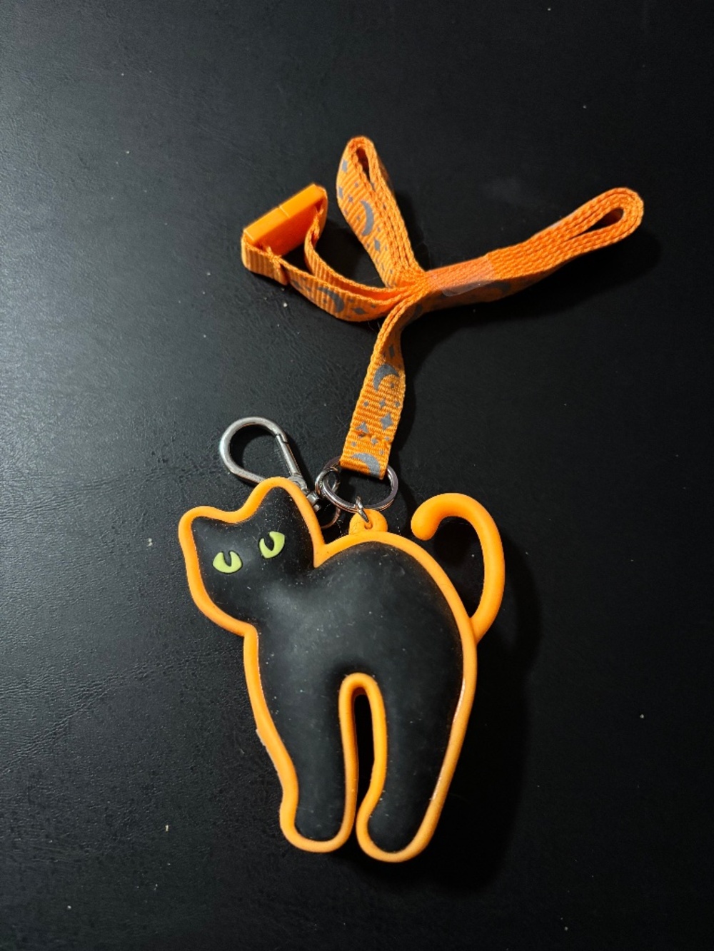 Bath and body works black cat lanyard hand sanitizer holder